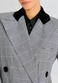 Charlene Coat(Black/White,XXS)