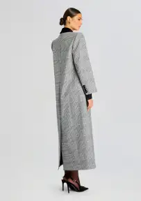 Charlene Coat(Black/White,XXS)