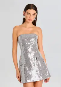 Crowne Sequin Dress(Plaid,XXS)