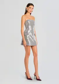 Crowne Sequin Dress(Plaid,XXS)