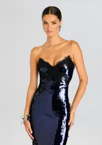 Ellen Sequin Dress(Navy,XXS)
