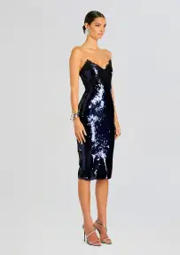 Ellen Sequin Dress(Navy,XXS)