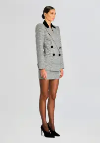 Lucina Blazer(Black/White,XXS)