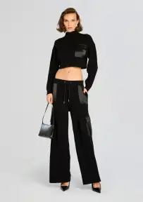 Daph Knit Cargo Pant(Black,XXS)
