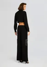 Daph Knit Cargo Pant(Black,XXS)