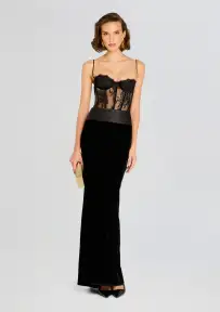 Gisela Lace Bodysuit(Black,XXS)