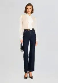Hasli Silk Chiffon Top(White,XXS)