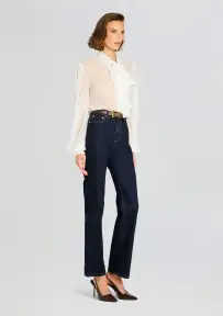Hasli Silk Chiffon Top(White,XXS)