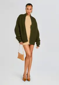 Levi Knit Puffer(Hunter Green,XXS)