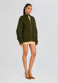Levi Knit Puffer(Hunter Green,XXS)