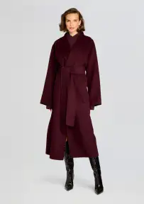 Mavis Wool Coat(Merlot,XS/S)