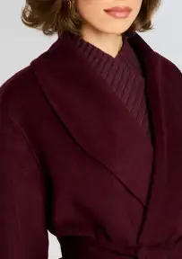 Mavis Wool Coat(Merlot,XS/S)