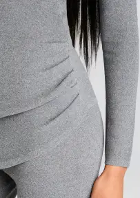 Michi Knit Top(Heathered Grey,XXS)