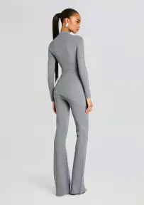 Michi Knit Top(Heathered Grey,XXS)