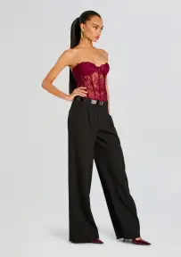 Otto Lace Bodysuit(Mulberry,XXS)