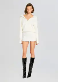Saydi Sweater Dress(Eggshell,XXS)
