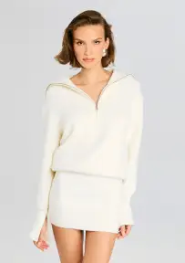Saydi Sweater Dress(Eggshell,XXS)