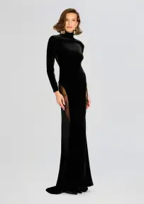 Amor Velvet Dress(Black,XXS)