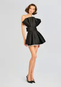 Annette Dress(Black/White,XXS)
