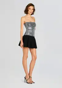 Bello Dress(Black/Silver,XXS)
