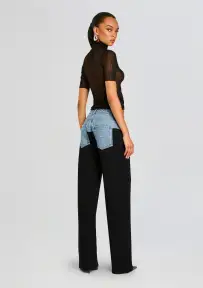 Chani Pant(Black/River,XXS)