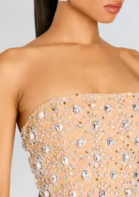 Chicca Dress(Nude/Silver,XXS)