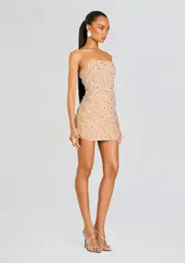 Chicca Dress(Nude/Silver,XXS)
