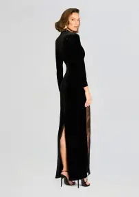 Donatella Velvet Dress(Black,XXS)