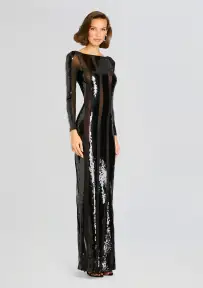 Elsi Sequin Dress(Black,XXS)
