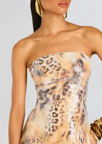 Ember Sequin Dress(Vintage Cheetah,XXS)