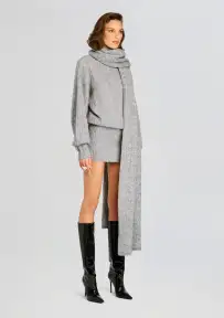 Isabeau Sweater Dress(Cloud,XXS)