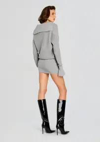 Katana Sweater Dress(Light Heathered Grey,XXS)