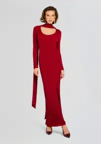 Rashelle Maxi Dress(Ruby Red,XXS)