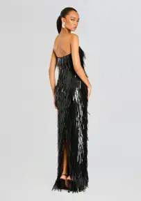 Silia Sequin Dress(Black,XS)