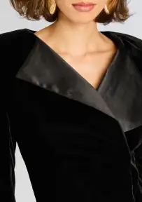 Simona Jacket Dress(Black,XXS)