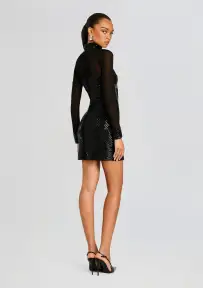 Willow Embellished Dress(Black,XXS)