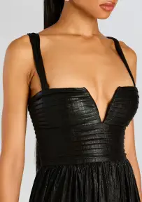Yvonne Dress(Metallic Black,XXS)