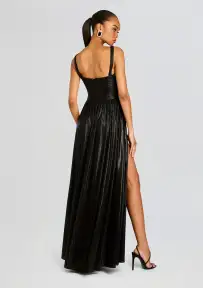 Yvonne Dress(Metallic Black,XXS)