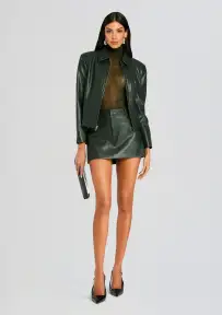 Paula Short Sleeve Sweater(Forest Green,XXS)