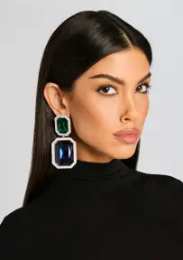 Cora Gemstone Earrings - Sapphire