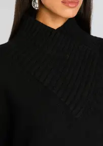 Dessa Chuny Knit Sweater Dress(Black,XXS)