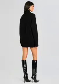 Dessa Chuny Knit Sweater Dress(Black,XXS)