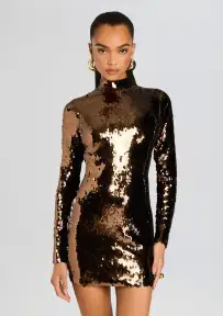 Genelle Sequin Dress(Pecan,XXS)