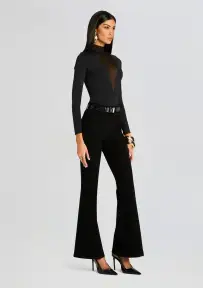 Jackie Mesh Bodysuit(Black,XXS)