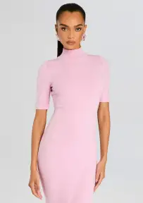 Jana Knit Midi Dress(Ballet Pink,XXS)