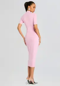 Jana Knit Midi Dress(Ballet Pink,XXS)
