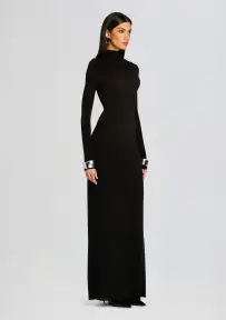 Kim Maxi Dress(Black,XXS)