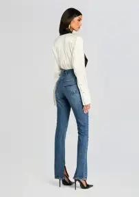 Lafayette Slim Straight Leg Jean(Low Tide,22)