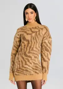 Reyna Fuzzy Dress(Mixed Tiger,XXS)