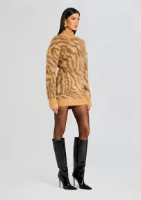 Reyna Fuzzy Dress(Mixed Tiger,XXS)